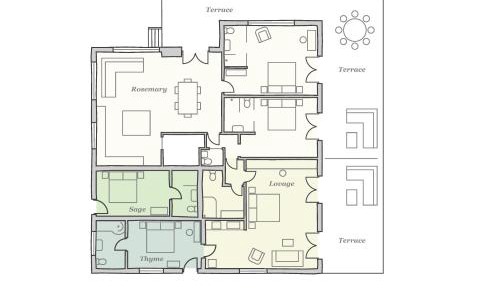 Deluxe Double Room - Sage