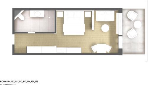 Deluxe Double Room with Balcony and Mountain View