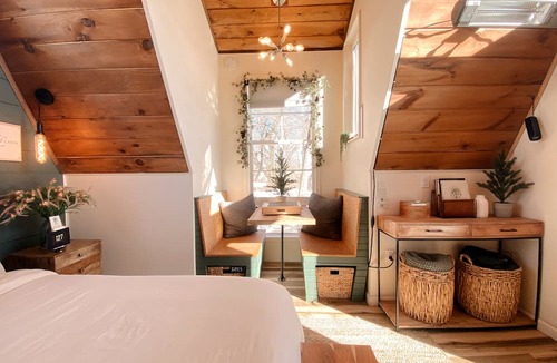 Montgomery Cabin | The Step. Beautiful Cozy A frame on Farm + River