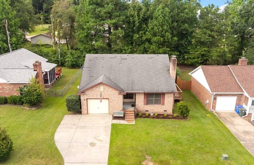 Pine Forest House | Cozy Boho Bedroom in Superb Fayetteville Location