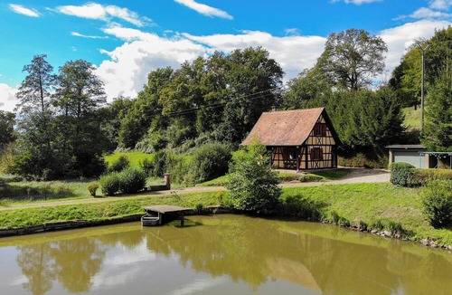 Lembach House | The Domaine du Pêcheur enamel. In the heart of the Northern Vosges, with private pond.