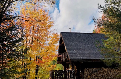 Mansonville Ski Chalet | Cabane du Hibou - Wood fireplace - Mont Owl's Head