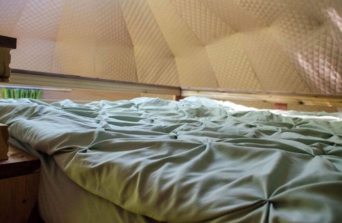 Brownsboro RV Rental | "Charming Toadstool Geodome Available for Rent: A Whimsical Retreat Awaits!"