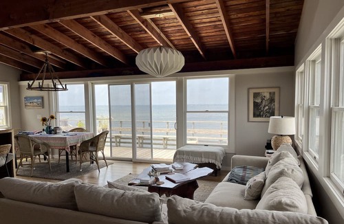 Bayberry Dunes House | Spectacular views with a large Bayfront deck, Ocean Ridge Davis Park.