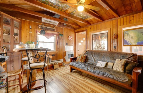 Logansport Cabin | Riverfront ‘Shiitake Cabin’ w/ Private Hot Tub!