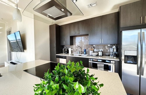 Civic District Apartment | Heart of Austin 2BR: Pool, Gym, & Amazing Views!