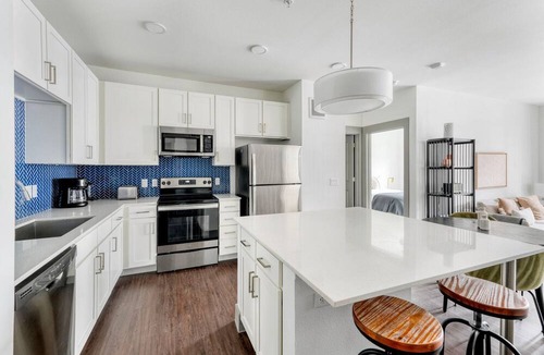 Govalle Apartment | Stylish East Austin 2BR w/ Deck & W/D, nr Shops & Dining, by Blueground