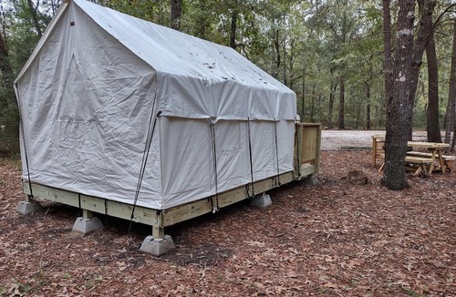 West Livingston RV Rental | Tentrr State Park Site - Texas Lake Livingston State Park - Site A - Single Camp