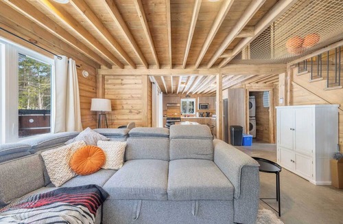 Lac-Etchemin Ski Chalet | Scandinavian Bath - Game room - Havre Etchemin