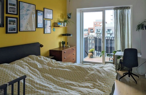 Amager Apartment | Water view from the balcony in Amager