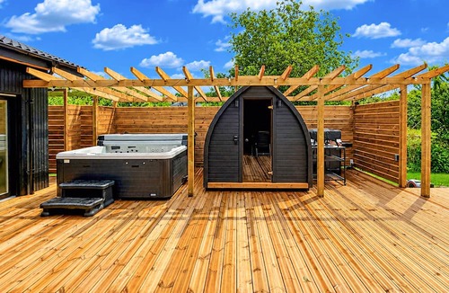 Skovmose House | Cozy home in Sydals with sauna