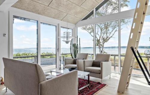 Egsmark Strand House | Beach Front Home In Ebeltoft With Sauna