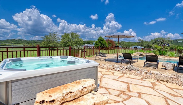 The Main House at D2 Farms I Couples retreat with hot tub and pool.