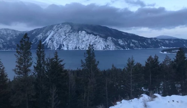 Guest House with Grand Views of Pend Oreille Lake and the surrounding Mountains.