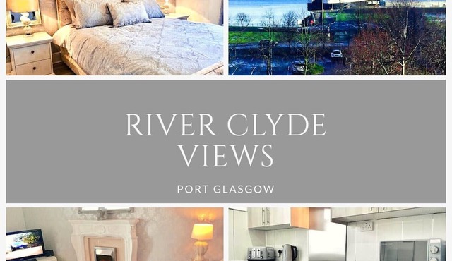 RIVER CLYDE VIEWS - PRIVATE APT, SWIMMING POOL, FITNESS GYM, SAUNA, STEAM ROOM.