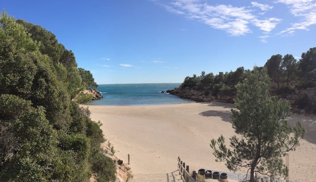 Air-conditioned villa 9/10 people in large fenced garden 150 m from the sea