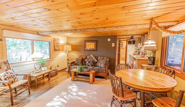 4 Season Fish Cabin off Lake Colby in Saranac Lake, furnished with ADK Decor