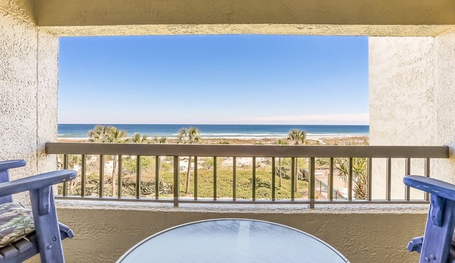Updated, Oceanfront Condo With Balcony, Wifi & Shared Pool/clay Tennis Courts
