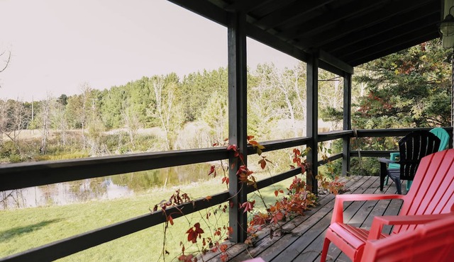 Cozy 1-loft room house with Fast WiFi, in charming Indian River. Near Mackinaw.