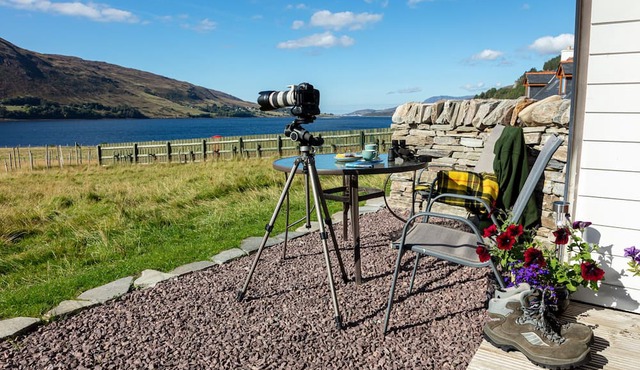 Luxury pods with a stunning loch view and access