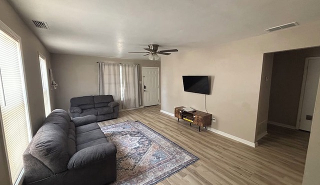 3-bedroom house in fantastic Abilene with AC, WiFi, and a fenced yard! Enjoy