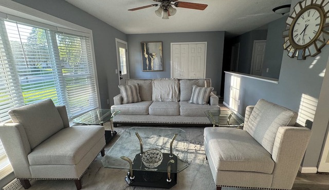 Spacious 5-Bedroom Retreat with Finished Basement - 18 Miles from the City