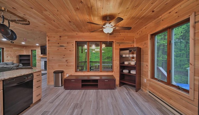 Spacious 5-BR cabin MINUTES from INDOOR waterparks/Sking-Hottub,Gameroom,PETS<3