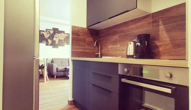 Beautiful T2 in a modern residence with private parking