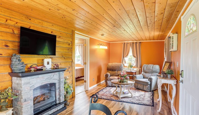 Cozy Water Valley Home w/ Yard & Fire Pit!