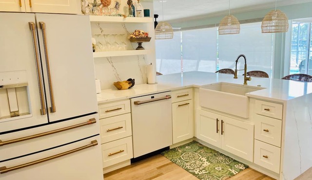 Beautiful updated home on salt water canal on Terra Ceia Bay.