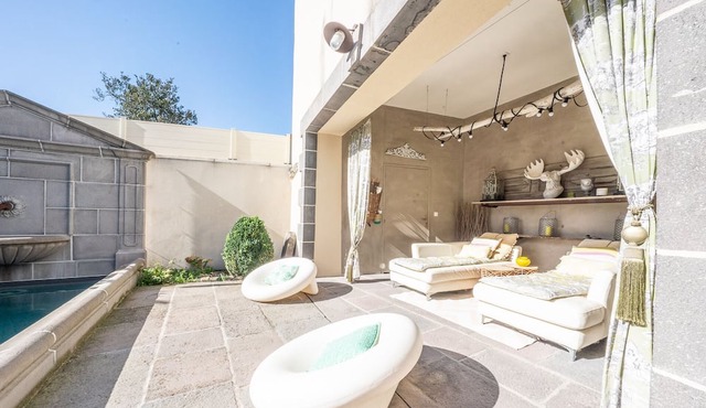 Chambre Tropicale au Château du Serpolet