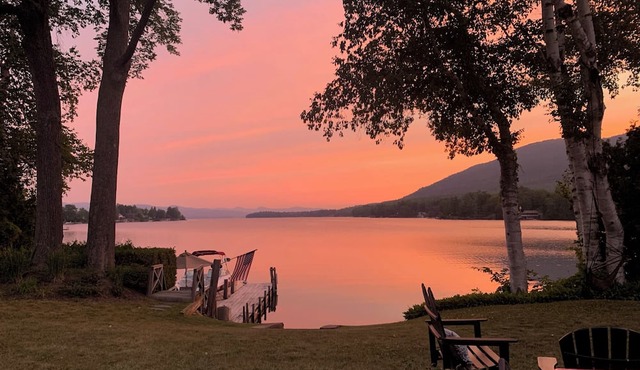 Lake George family retreat in prime location with private dock and swim area