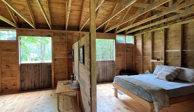 Stunning refurbished horse barn in the quiet neighborhood of Seawall, Maine.