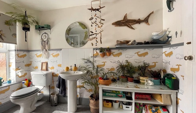 Cosy Double Bedroom TV, microwave and breakfast of cereal & toast, tea & coffee