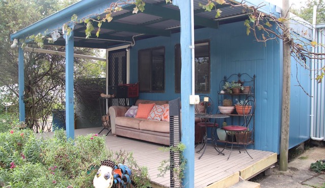 Unwind in a cosy bungalow in the midst of our organic permaculture mini-farm.