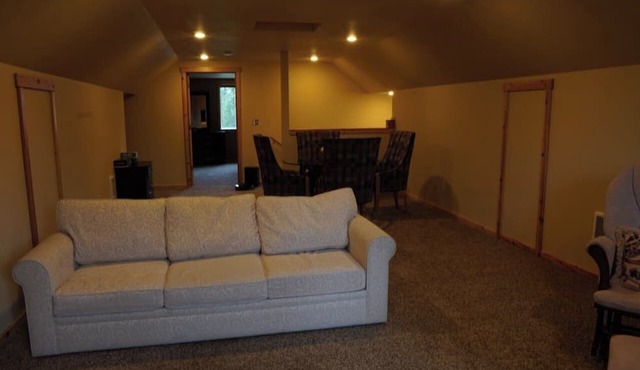 Private Cottage in the woods, between Loon and Deer Lake, overlooking the meadow