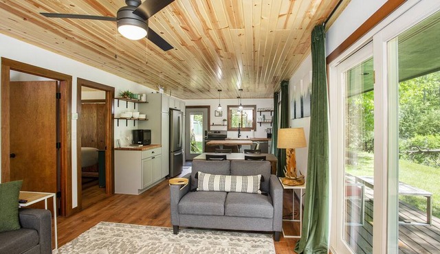 Cozy Riverfront Two Bedroom Cabin