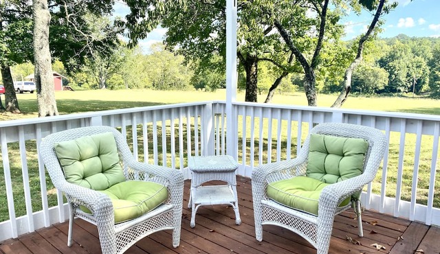 Beautiful property on the Caddo River. Fishing or floating is steps away.