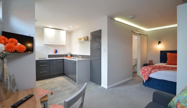 Studio Open plan double studio Suitable for 1 or 2 adults.