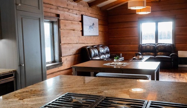 Cozy modern cabin, 15 minutes to town or fishing, spacious yard pet-friendly