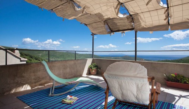 Charmante Maison vue Panoramique mer et Montagne, à 5 min en Voiture de la Plage