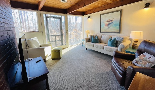 Escape to our cozy cottages nestled in Tanglewood Park's peaceful woods