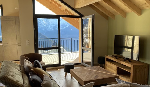 Nouveau ! Chalet Neuf, Accès Rapide aux Pistes et vue Exceptionnelle