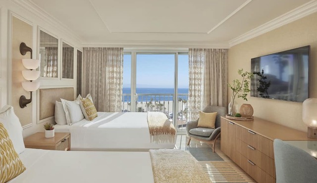 4 Ocean View 2 Queen Rooms at Viceroy Santa Monica, Onsite Pool!