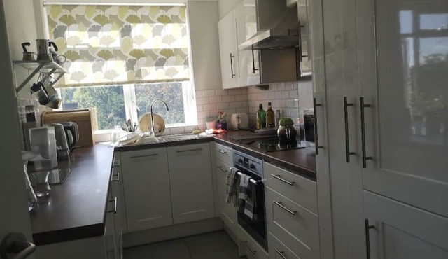 London/Kensington in suite double room for non smoking female professionals.