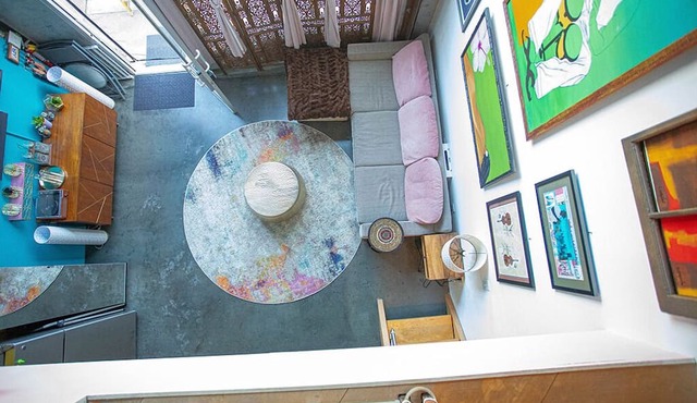 Breathtaking Gallery Art Loft in West Oakland with gated off street parking.