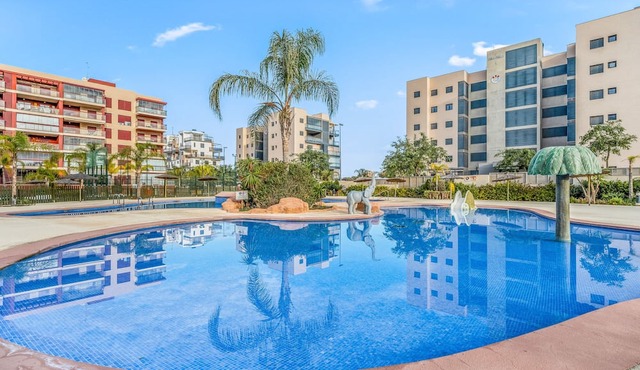 Apartment 'Gran Terraza Vistas Mar' with Shared Pool, Wi-Fi and Air Conditioning