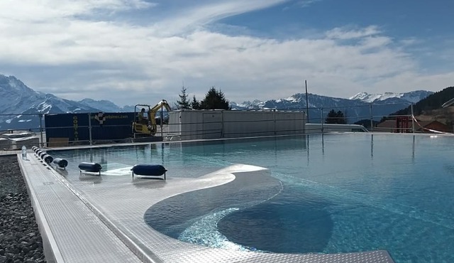 The Alpine Studio on the ski slopes