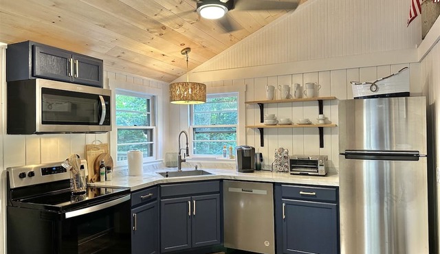 Cottage on Bachelder Brook with direct access to Sebago Lake.