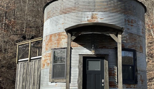 Grain bin turned into tiny home. Bin there, Done that!